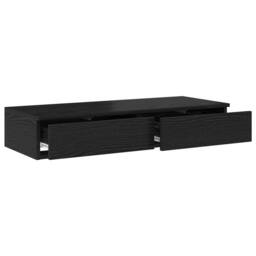 Berkfield Home Black Bed Drawers - 100x36.5x16.5 cm - Made of Engineered Wood - thumbnail 5