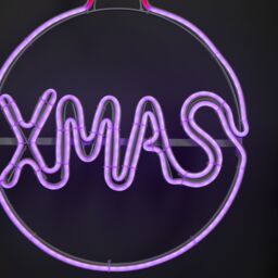 Samuel Alexander 51cm x 30cm Neon Flex Christmas Bauble with Multi-Coloured LEDs - Size: 51 cm x 30 cm - thumbnail 6
