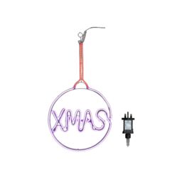 Samuel Alexander 51cm x 30cm Neon Flex Christmas Bauble with Multi-Coloured LEDs - Size: 51 cm x 30 cm - thumbnail 1