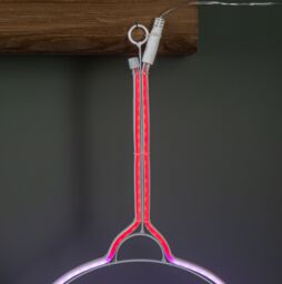 Samuel Alexander 51cm x 30cm Neon Flex Christmas Bauble with Multi-Coloured LEDs - Size: 51 cm x 30 cm - thumbnail 7