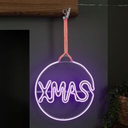 Samuel Alexander 51cm x 30cm Neon Flex Christmas Bauble with Multi-Coloured LEDs - Size: 51 cm x 30 cm - thumbnail 2