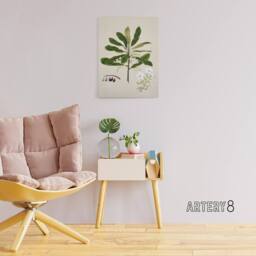 "Artery8 New Zealand Rauhuia & Hinau Flowers Featon Canvas Wall Art Print in Beige - Size: W18"" x H24""" - thumbnail 3