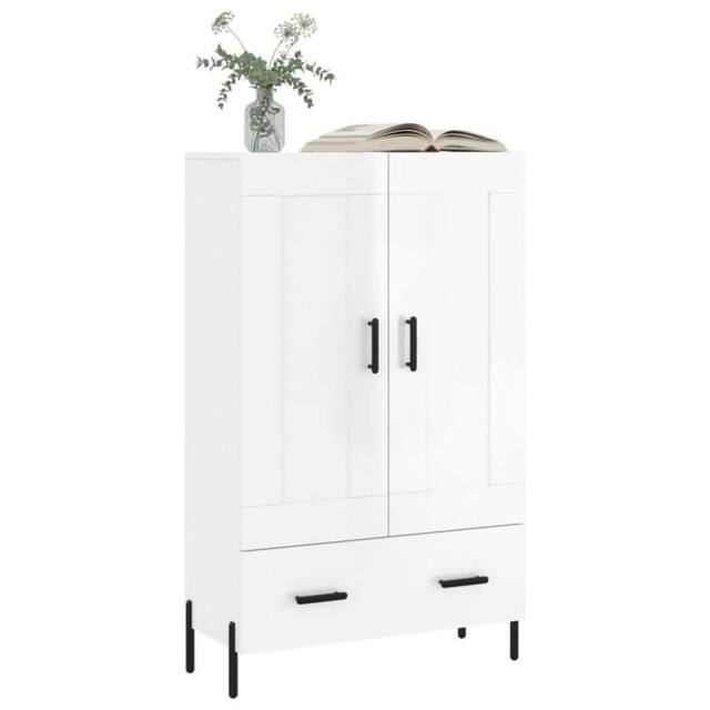 Berkfield Home Highboard High Gloss White 69.5x31x115 cm Engineered Wood - image 1