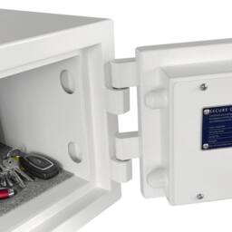 Phoenix Safe Company Phoenix Fortress SS1451K Security Safe w/ Double-Bitted Key Lock, 10L in White - Size: 250 cm x 35 cm - thumbnail 6