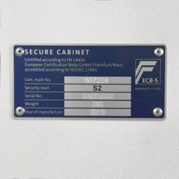 Phoenix Safe Company Phoenix Fortress SS1451K Security Safe w/ Double-Bitted Key Lock, 10L in White - Size: 250 cm x 35 cm - thumbnail 7