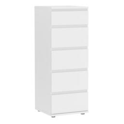 Nova Narrow Chest of 5 Drawers - thumbnail 1