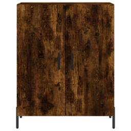 Berkfield Home Highboard Smoked Oak 69.5x34x180 cm Engineered Wood in Brown - thumbnail 8