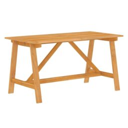 Berkfield Home 7 Piece Garden Dining Set Solid Acacia Wood in Brown - thumbnail 3