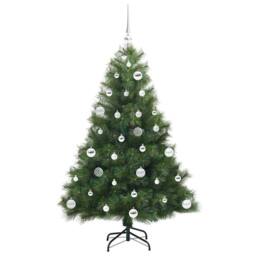 Berkfield Home Realistic Artificial Christmas Tree with 150 LEDs Green 150 cm PE - thumbnail 4
