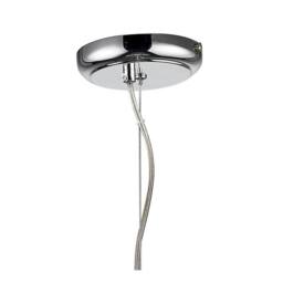 Netlighting Chelsie Large Ceiling Pendant 1 Light Polished Chrome Clear Glass in Silver - thumbnail 4