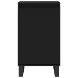 Berkfield Home Sideboards 2 pcs Black 40x35x70 cm Engineered Wood in Brown - Size: 40 x 35 x 70 cm - thumbnail 6