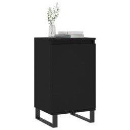 Berkfield Home Sideboards 2 pcs Black 40x35x70 cm Engineered Wood in Brown - Size: 40 x 35 x 70 cm - thumbnail 3