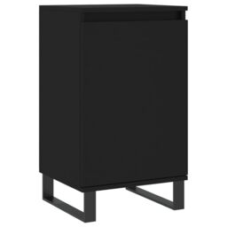 Berkfield Home Sideboards 2 pcs Black 40x35x70 cm Engineered Wood in Brown - Size: 40 x 35 x 70 cm - thumbnail 5