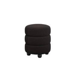 Wyld Haus Antipodes Black Chenille Round 3 Tier Pouffe - thumbnail 3