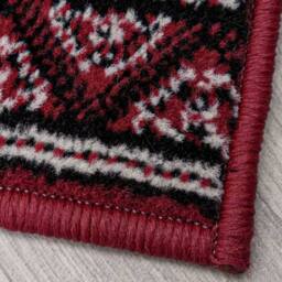 runrug Hallway Carpet Runner Rug - Soft & Comfy, 9mm - 'Heriz' in Dark Red - Size: 60 cm x 150 cm - thumbnail 2