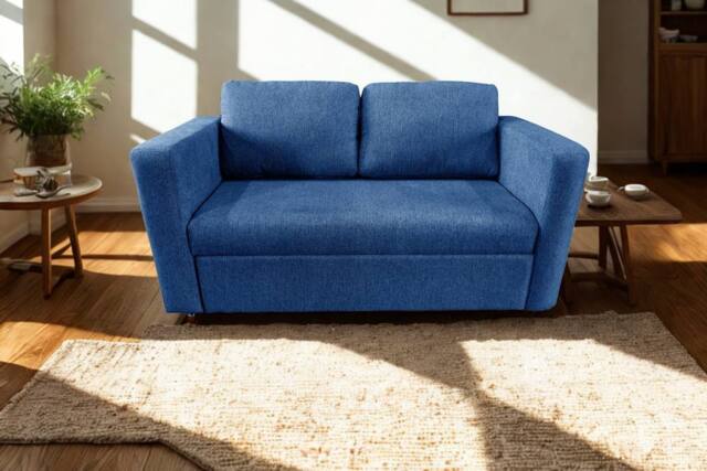 DS Living The Brenta 2 Seater Slide Storage Sofa in Navy - image 1