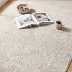 Livabliss Nathan-Modern Grey Beige Brown Graphic Fringe Living Dining Rug - Size: 200 cm x 290 cm - thumbnail 7