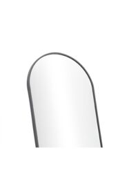 H&O Direct 40x150cm Black Metal Frame Arched Full Length Mirror with Stand - Wall-Mounted or Free-Standing - Size: 40x150 cm - thumbnail 5