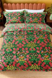 Morris & Co 'Campanula' Cotton Duvet Cover Set - Size: Super King - thumbnail 2