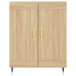 Berkfield Home Highboard Sonoma Oak 69.5x34x180 cm Engineered Wood in Light Tan - thumbnail 8