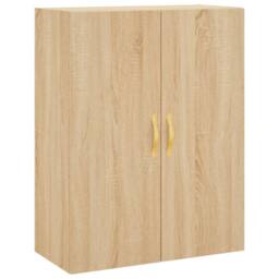 Berkfield Home Highboard Sonoma Oak 69.5x34x180 cm Engineered Wood in Light Tan - thumbnail 5
