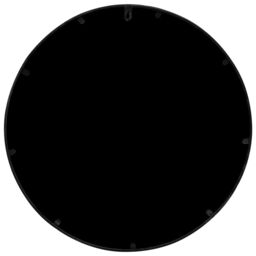 Berkfield Home Garden Mirror Black 40x3 cm Iron Round for Outdoor Use - thumbnail 4