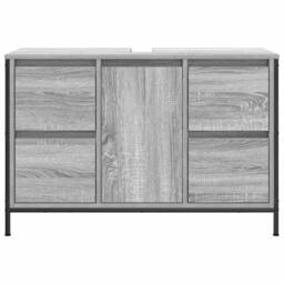 Berkfield Home Basin Cabinet with Drawers Grey Sonoma 90x34.5x60 cm - thumbnail 6