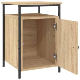 Berkfield Home Bedside Cabinets 2 pcs Sonoma Oak 40x42x60 cm Engineered Wood in Brown - Size: 40 x 42 x 60 cm - thumbnail 6