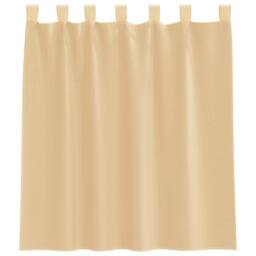 Berkfield Home Voile Curtains with Rod Pockets 2 pcs Sand in Beige - thumbnail 4