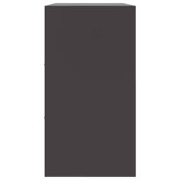 Berkfield Home Sideboard Black 99x39x73 cm Steel - Size: 99 x 39 x 73 cm - thumbnail 8