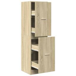 Berkfield Home Elegant Apothecary Cabinet¬†Sonoma Oak 40x41x144.5 cm Engineered Wood in Light Sand - thumbnail 3