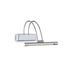 Netlighting Bow LED Small Picture Wall Light Chrome in Grey