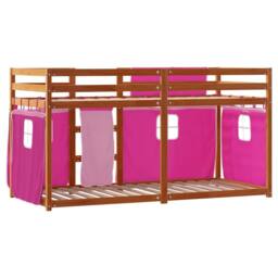 Berkfield Home Elegant Bunk Bed without Mattress Pink 80x200 cm Solid Wood Pine - thumbnail 7