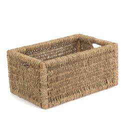 Red Hamper Seagrass Set of 3 Seagrass Storage Basket in Brown - thumbnail 4