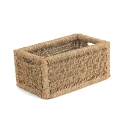 Red Hamper Seagrass Set of 3 Seagrass Storage Basket in Brown - thumbnail 3