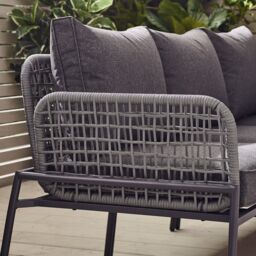 FurnitureboxUK Maldives PE Rattan 5 Seat Outdoor Garden Sofa Set in Grey - thumbnail 3