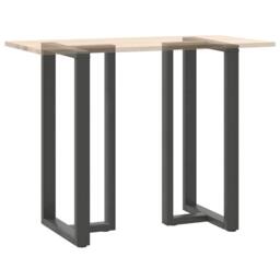 Berkfield Home Modern Bar Table Legs T-Shaped¬†2 pcs Anthracite 60x35x(110-111) in Dark Grey - thumbnail 8