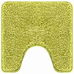 Berkfield Home Bath Mat U-Shaped Green 50x50 cm Polypropylen Non-Slip - Size: Medium - thumbnail 1
