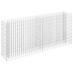 Berkfield Home Gabion Raised Bed Galvanised Steel 180x30x90 cm in Silver - Size: 180 x 30 x 90 cm - thumbnail 2
