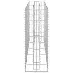 Berkfield Home Gabion Raised Bed Galvanised Steel 180x30x90 cm in Silver - Size: 180 x 30 x 90 cm - thumbnail 5
