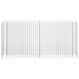 Berkfield Home Gabion Raised Bed Galvanised Steel 180x30x90 cm in Silver - Size: 180 x 30 x 90 cm - thumbnail 4