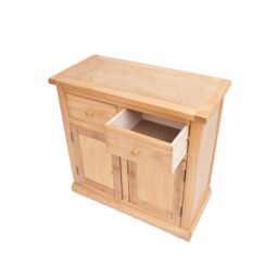 Cabinet Bits Lucca Waxed 2 Drawer 2 Door Sideboard Wood Knob in Light Brown - thumbnail 4