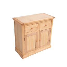 Cabinet Bits Lucca Waxed 2 Drawer 2 Door Sideboard Wood Knob in Light Brown - thumbnail 3