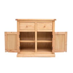 Cabinet Bits Lucca Waxed 2 Drawer 2 Door Sideboard Wood Knob in Light Brown - thumbnail 5
