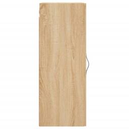 Berkfield Home Wall Mounted Cabinet Sonoma Oak 34.5x34x90 cm Engineered Wood in Light Tan - thumbnail 7