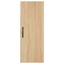 Berkfield Home Wall Mounted Cabinet Sonoma Oak 34.5x34x90 cm Engineered Wood in Light Tan - thumbnail 6
