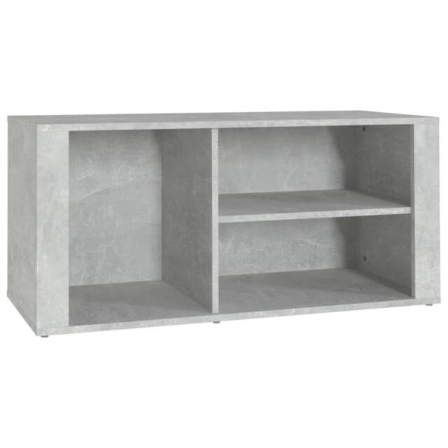 Berkfield Home Shoe Cabinet Concrete Grey 100x35x45 cm Engineered Wood - Size: 100 x 35 x 45 cm - image 1