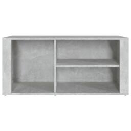 Berkfield Home Shoe Cabinet Concrete Grey 100x35x45 cm Engineered Wood - Size: 100 x 35 x 45 cm - thumbnail 5