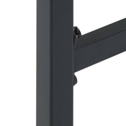 Berkfield Home Bar Stools 4 pcs Black 38x38x80 cm Powder-coated Steel - Size: 38 x 38 x 80 cm - thumbnail 7
