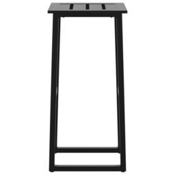 Berkfield Home Bar Stools 4 pcs Black 38x38x80 cm Powder-coated Steel - Size: 38 x 38 x 80 cm - thumbnail 6